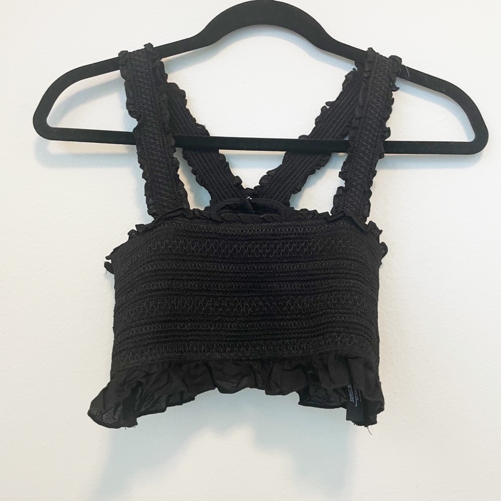 URBAN OUTFITTERS Black crop top